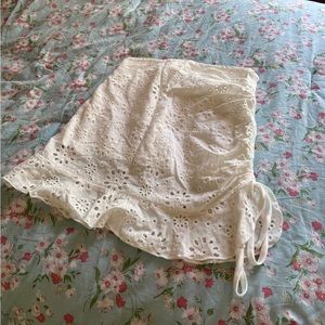 Mini Floral Cut out Skirt